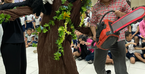 Portas abertas para a imaginação: casarão da Rádio Margarida promove espetáculo infantil sobre meio ambiente