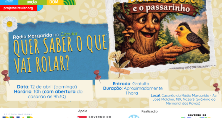 Rádio Margarida integra Circular Campina Cidade Velha com espetáculo infantil em Belém